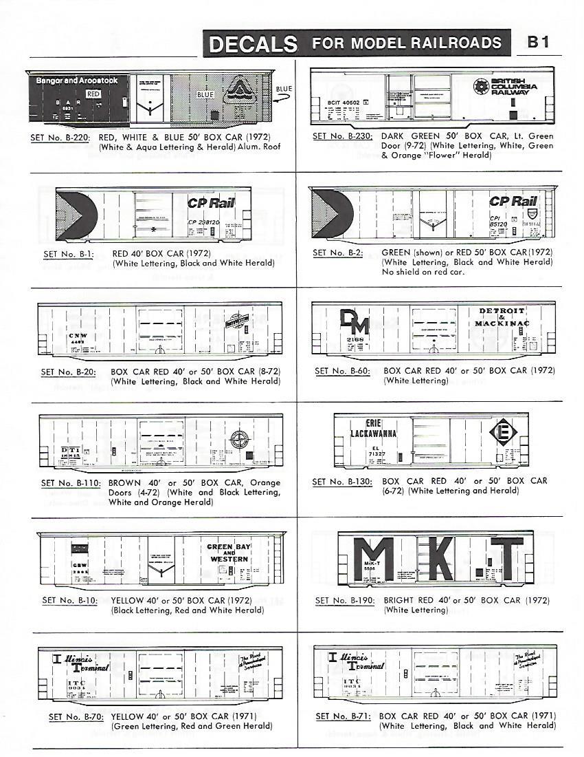 Herald King Decals Model Railroad Decals Over 1,000 Modern Prototype