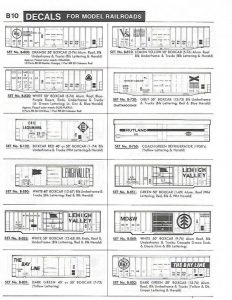 Herald King decals HO Essex and Eastern RR  white ZZ194 