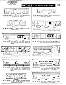 Herald King decals G Gauge Lundy Plumbing Reed Motor Company white  ZZ370 