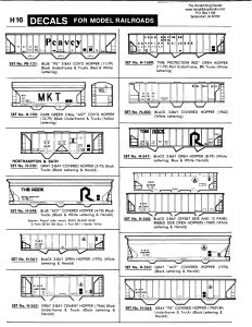 Herald King decals Large Scale O G S Gauge Coldwater Northern  white    P12 